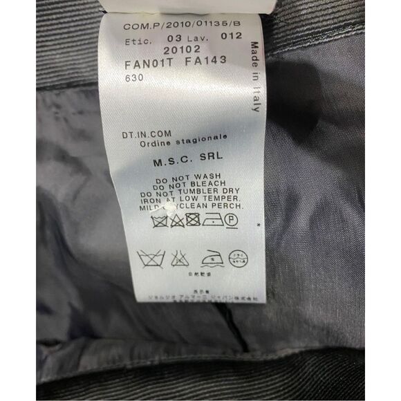 Giorgio Armani Charcoal Gray Wool Pencil Skirt, Size EU 38 / US Sz 2 - Picture 7 of 15